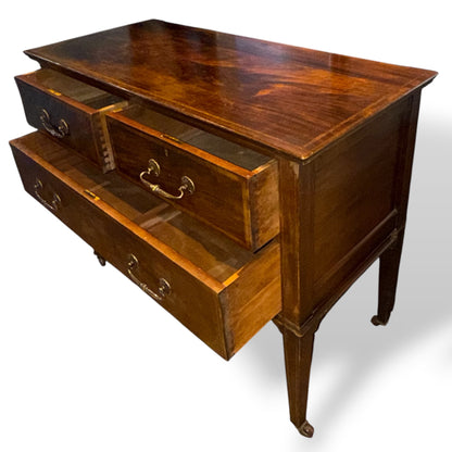 Edwardian Inlaid Mahogany Chest Of Drawers