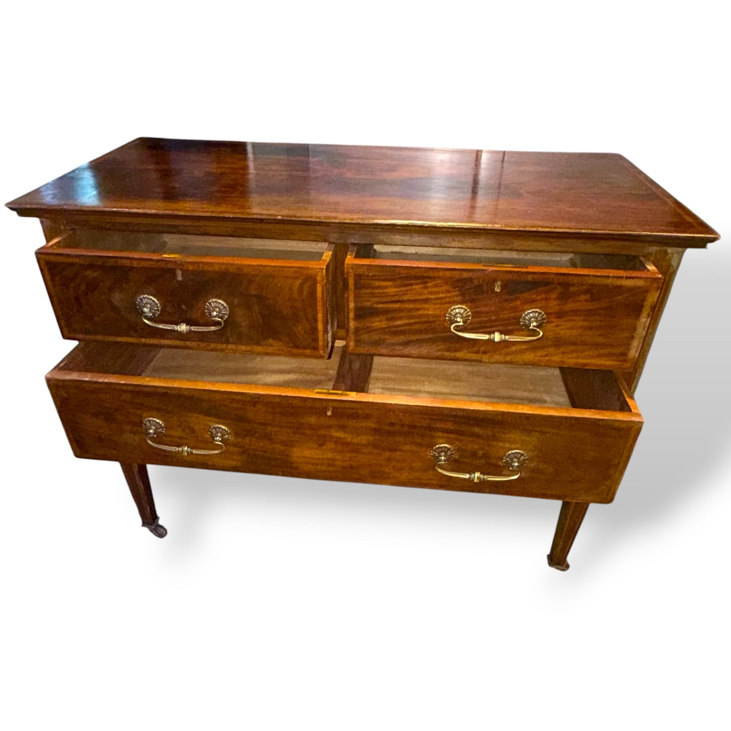 Edwardian Inlaid Mahogany Chest Of Drawers