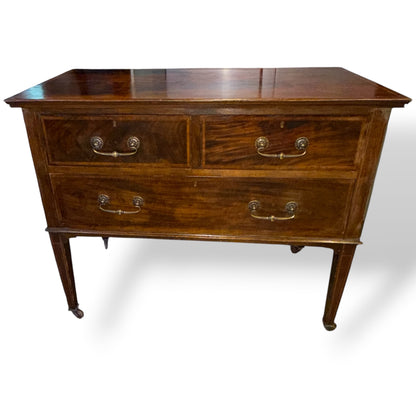Edwardian Inlaid Mahogany Chest Of Drawers