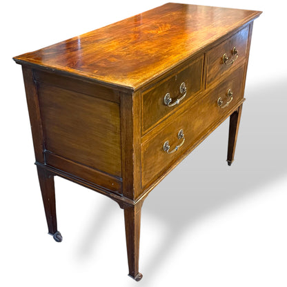 Edwardian Inlaid Mahogany Chest Of Drawers
