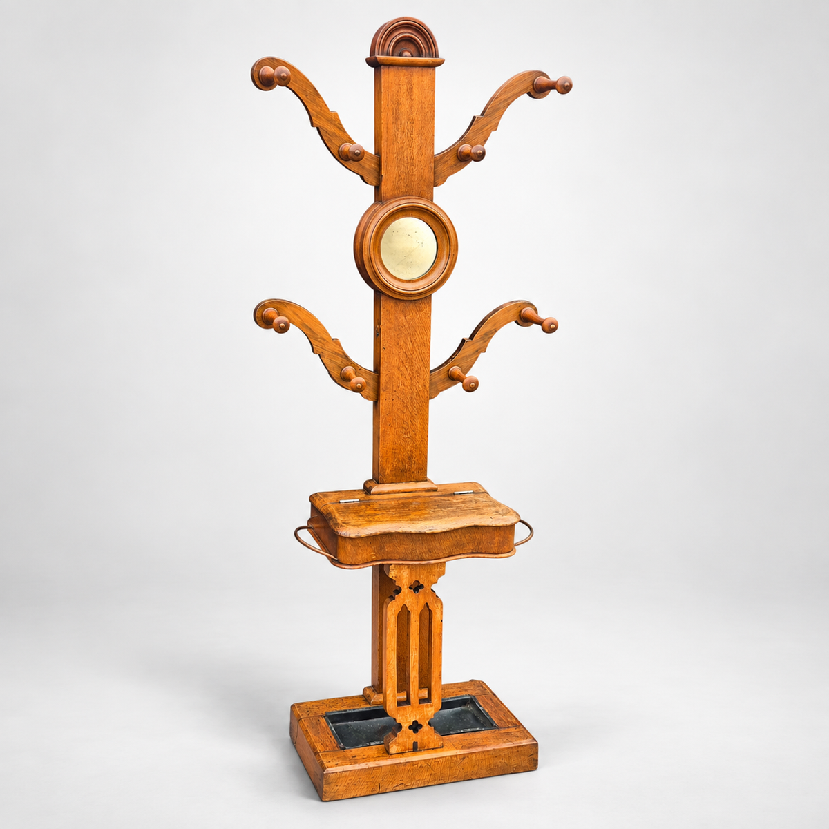 Edwardian Arts & Crafts Oak Hall Stand c1900 | Avego Antiques