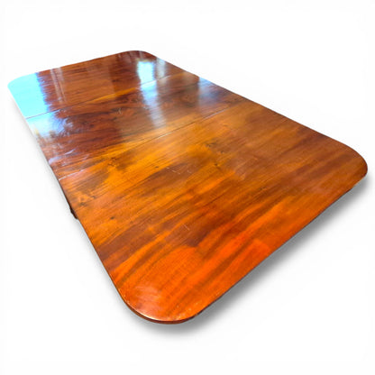 Victorian Mahogany Drop Leaf Dining Table | Antique Gateleg Extendable Kitchen Table