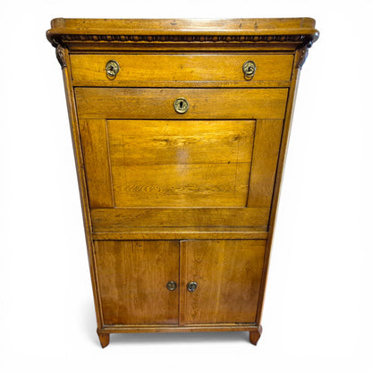 Antique Oak Fall Front Bureau Desk c1900 | Secretary Writing Cabinet