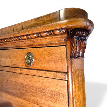 Antique Oak Fall Front Bureau Desk c1900 | Secretary Writing Cabinet
