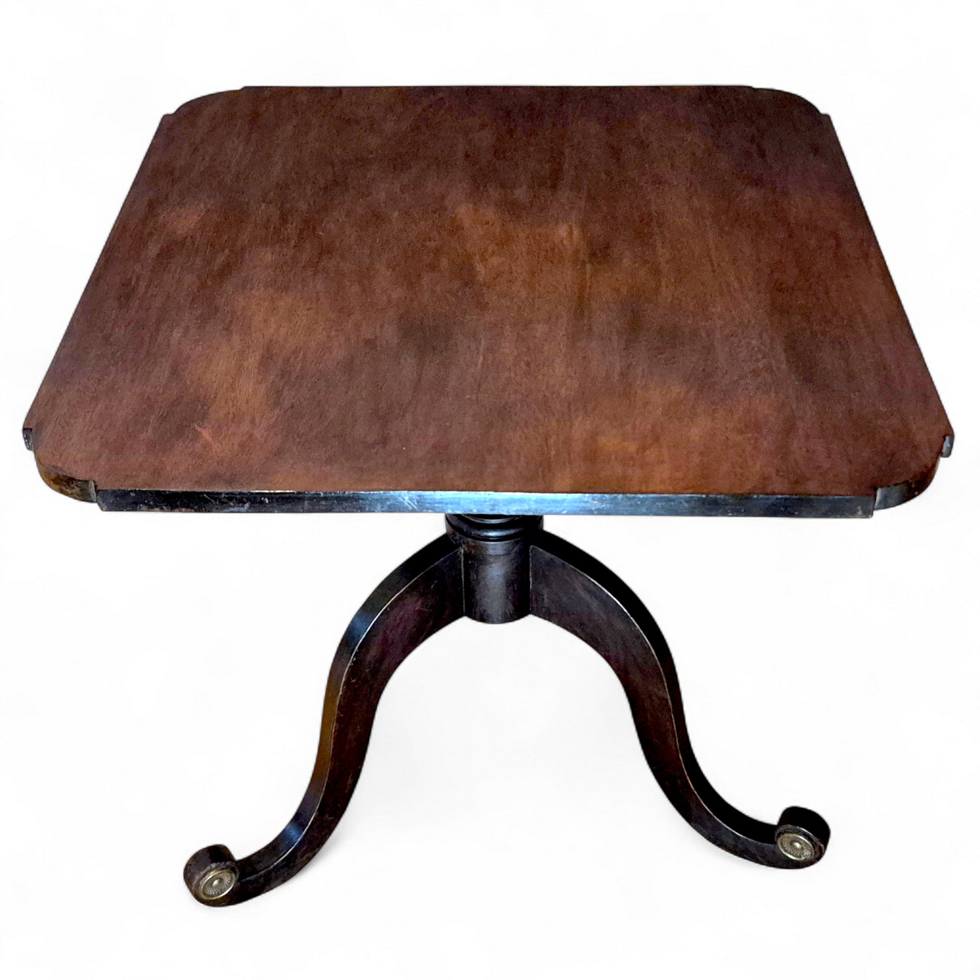 Antique Mahogany Lamp Table – 51cm Square, Victorian Furniture by Avego Antiques
