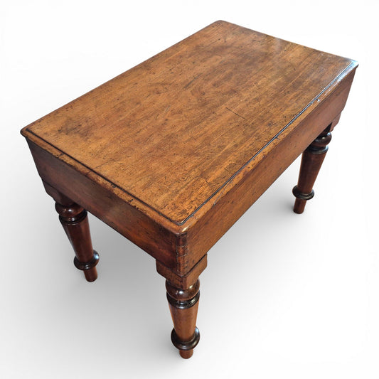 Antique Victorian mahogany bidet stand coffee table c1880