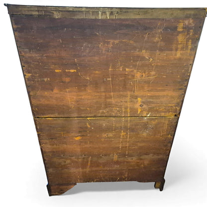 Mahogany tallboy – back detail 