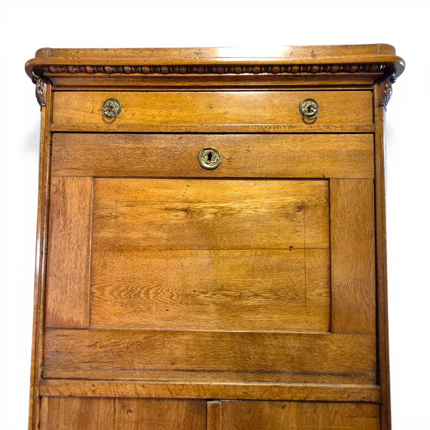 Antique Oak Fall Front Bureau Desk c1900 | Secretary Writing Cabinet