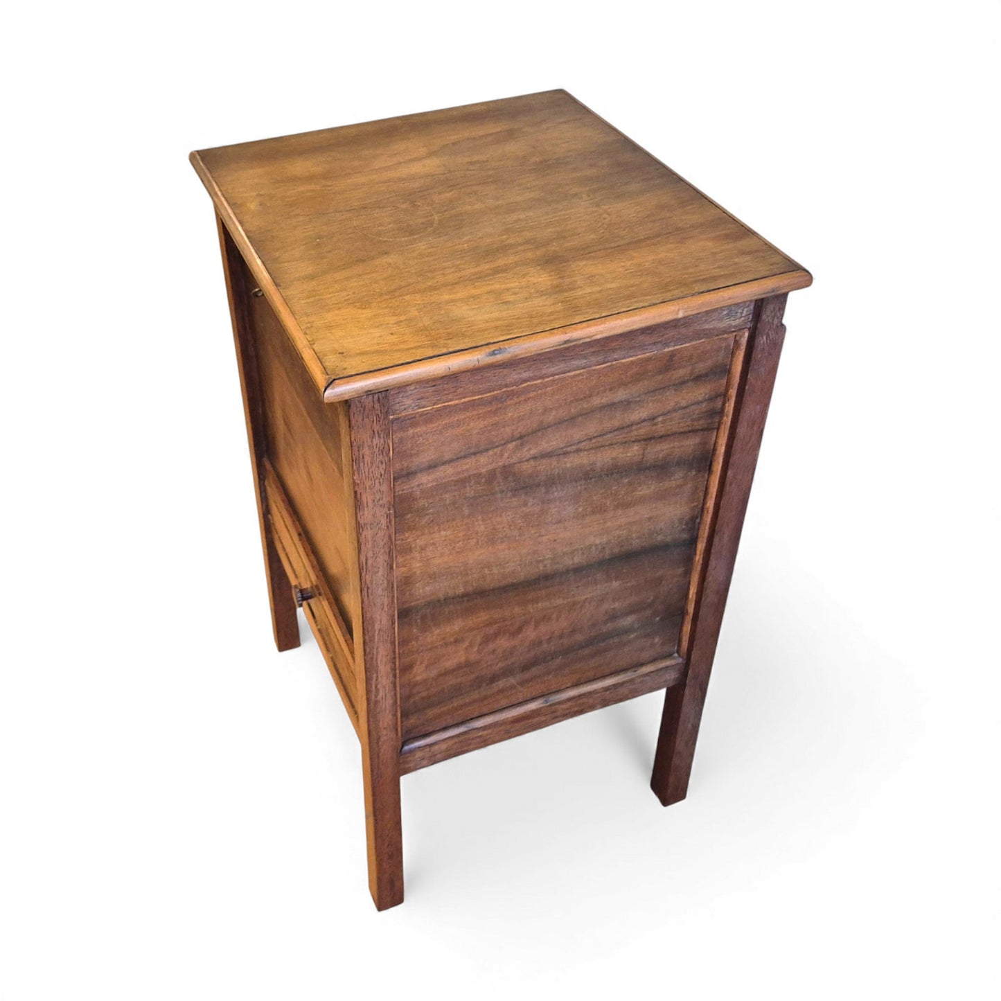 Wooden sewing cabinet with brass fittings