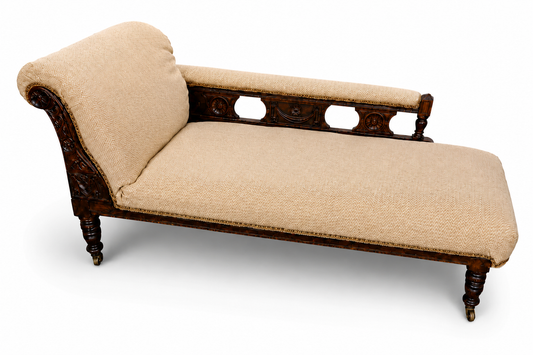 Victorian Mahogany Chaise Longue
