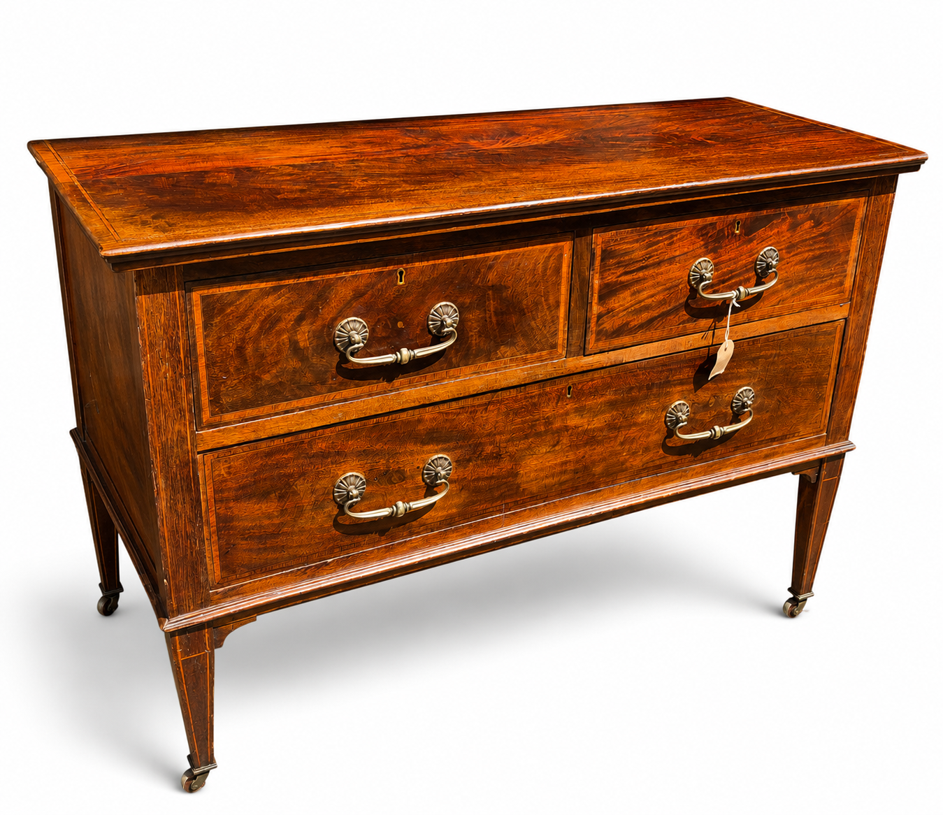 Edwardian Inlaid Mahogany Chest Of Drawers