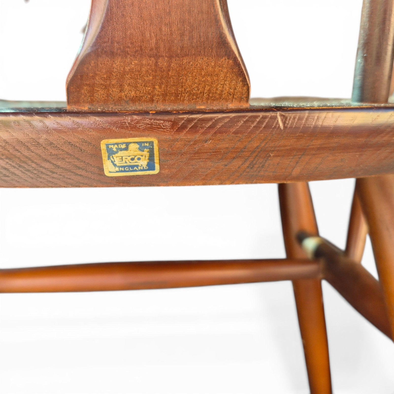 original ercol chairs label detail made in england