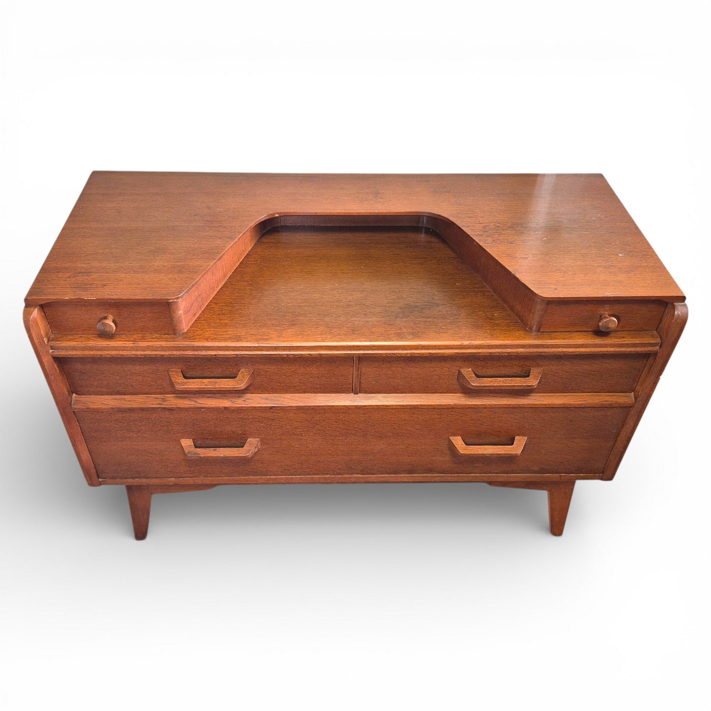 G Plan Fresco teak dressing table by E Gomme 1960s mid century modern furniture front view