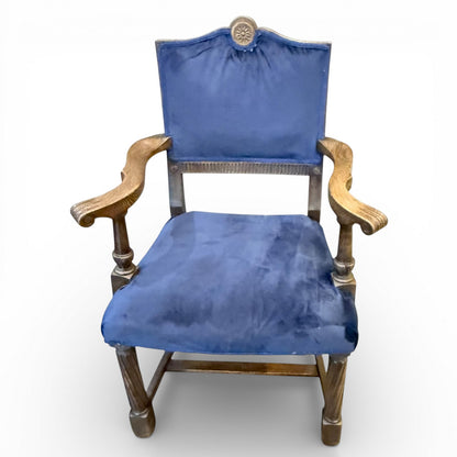 Antique Oak Carved Armchair