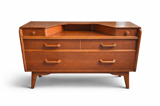 Alt Text: G Plan Fresco teak dressing table by E Gomme 1960s mid century modern furniture