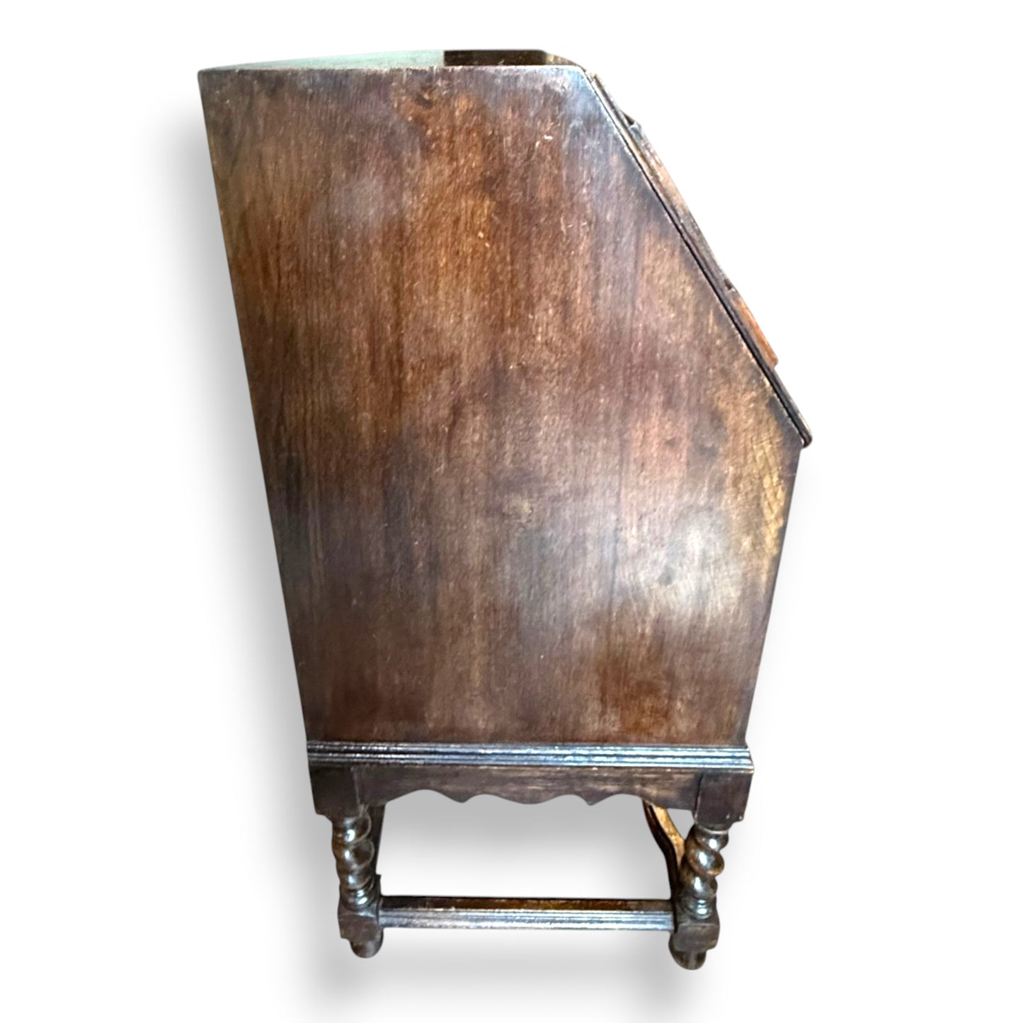Antique Victorian Jacobean Revival Oak Bureau c.1890–1910