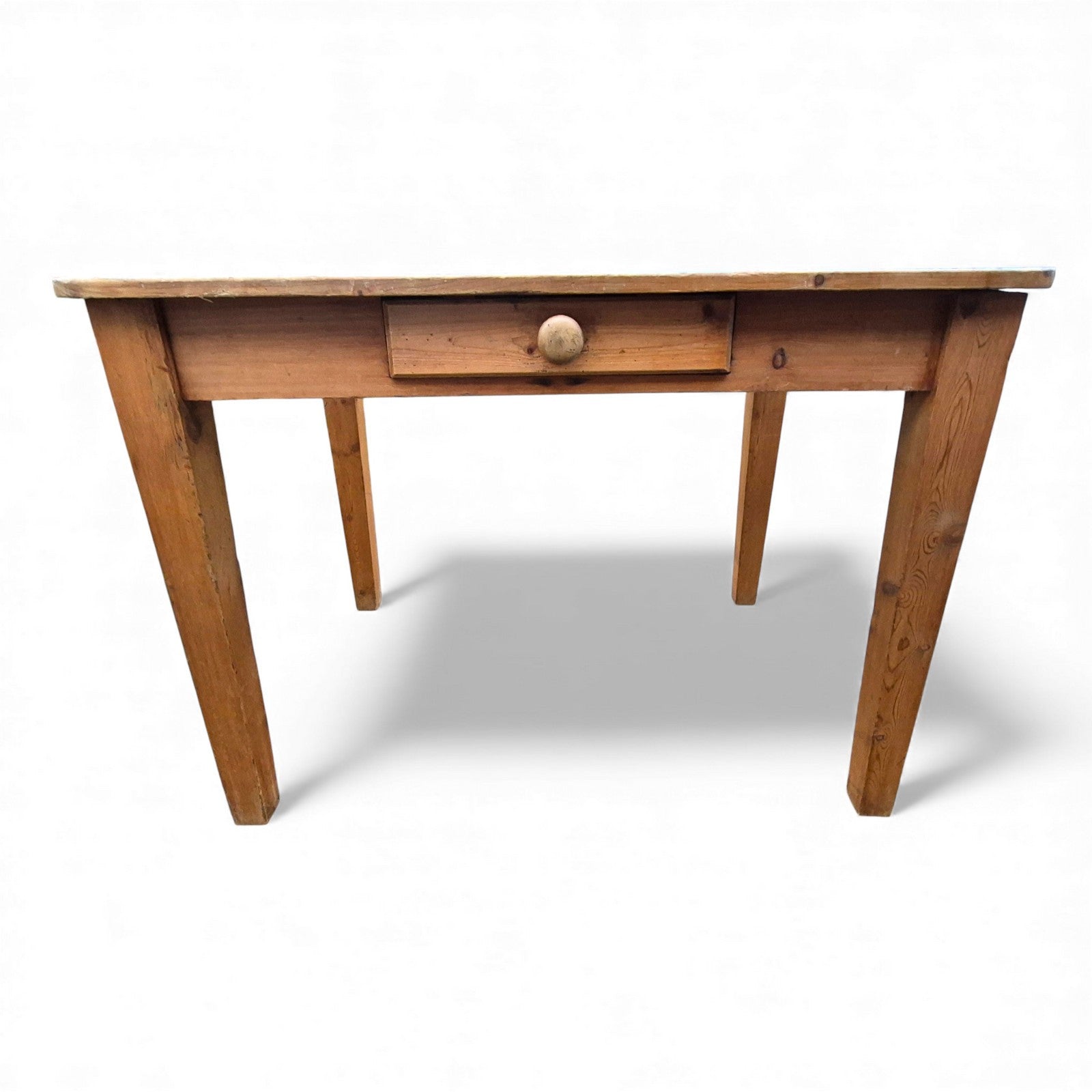 Farmhouse style table with working drawer