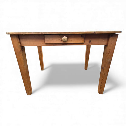 Farmhouse style table with working drawer