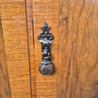 Antique Maple & Co Gentleman’s Wardrobe – Burr Walnut Compactum Armoire