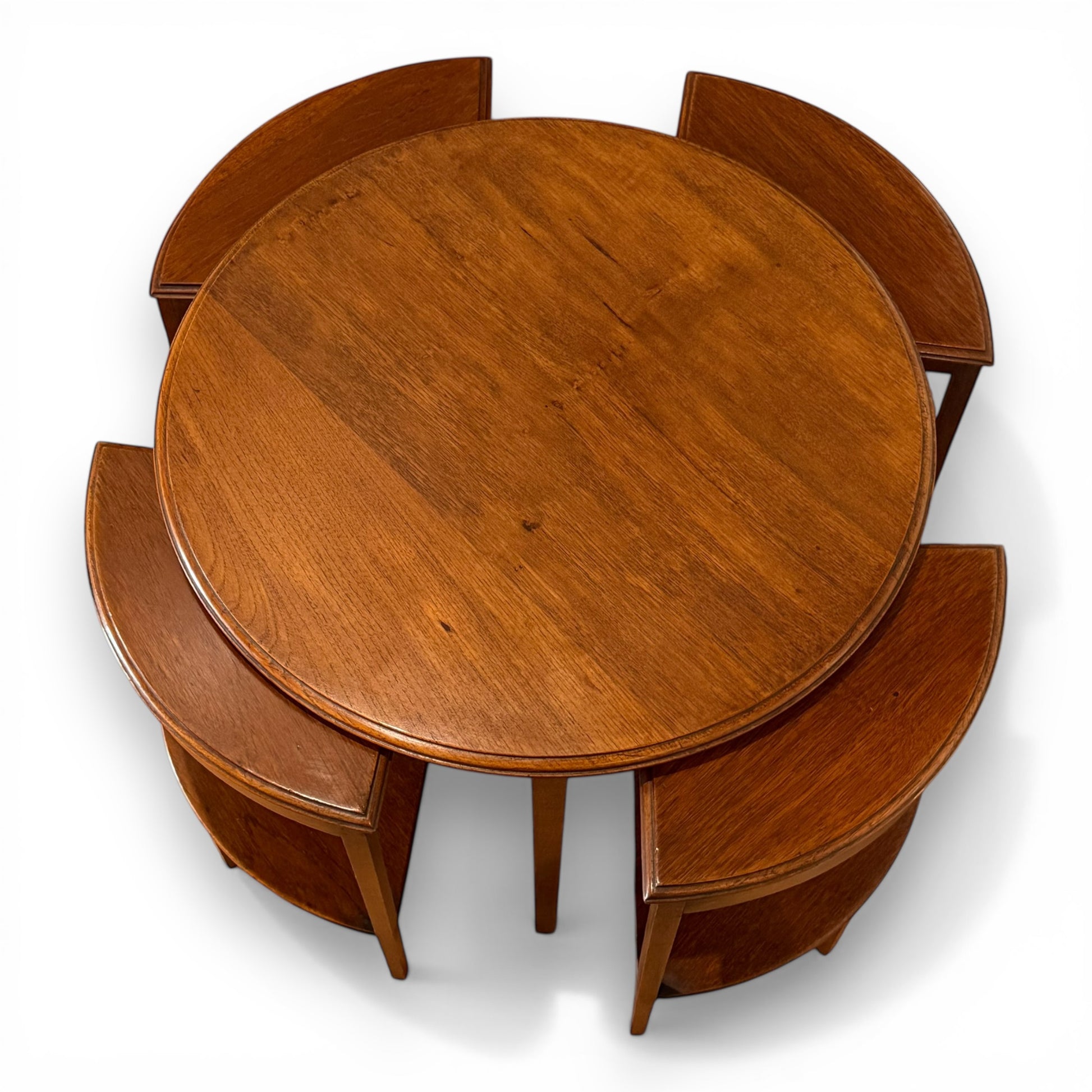 1930s nesting tables art deco furniture detail
