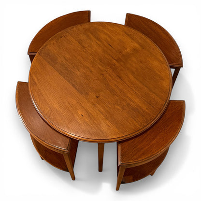 1930s nesting tables art deco furniture detail