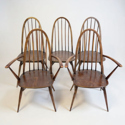 Mid Century Ercol Windsor Quaker Dining Chairs