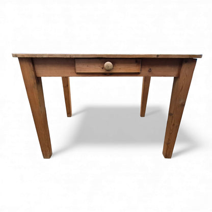 Pine kitchen table with drawer