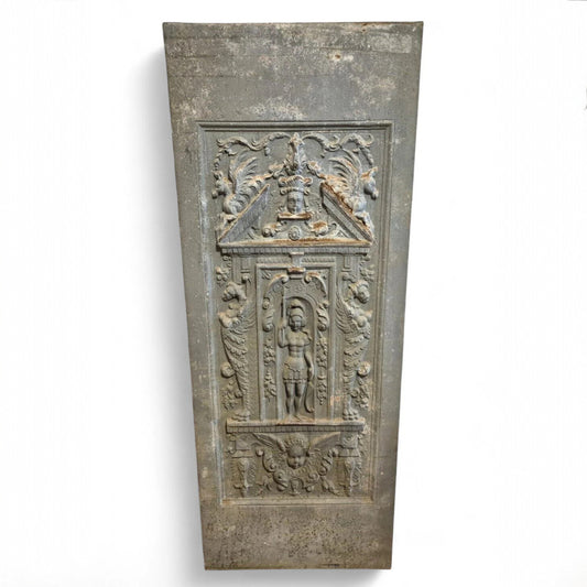 Antique Victorian Cast Iron Wall Plate Panel Decorative Architectural Salvage c.1890