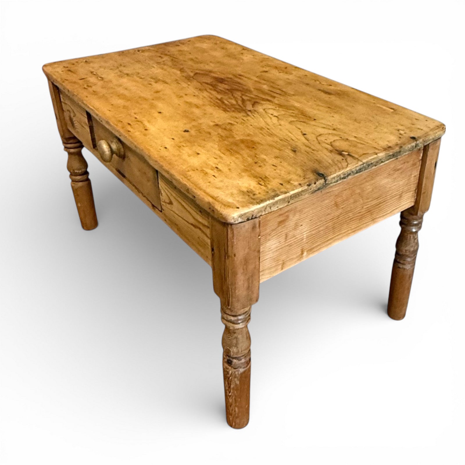 Characterful vintage pine coffee table ideal for rustic and country interiors