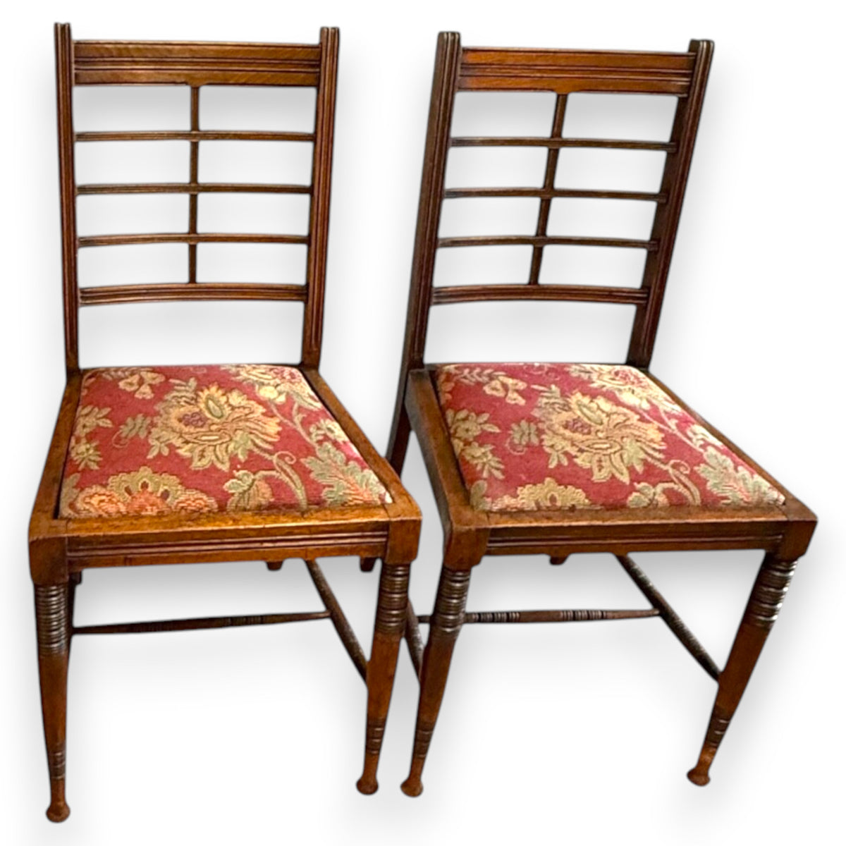 Pair of Antique Arts & Crafts Side Chairs c.1900