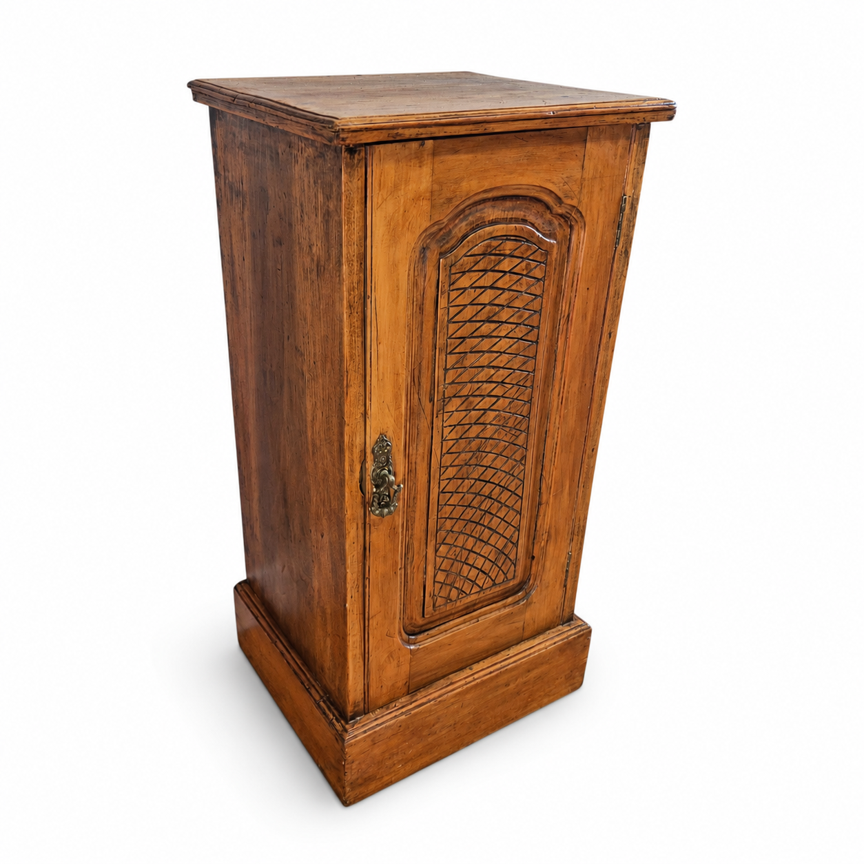 Antique French Provincial Mahogany Pot Cupboard c.1890–1910 | Rustic Bedside Cabinet