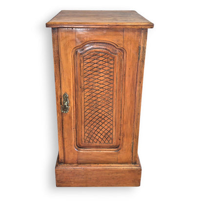Antique French Provincial Mahogany Pot Cupboard c.1890–1910 | Rustic Bedside Cabinet