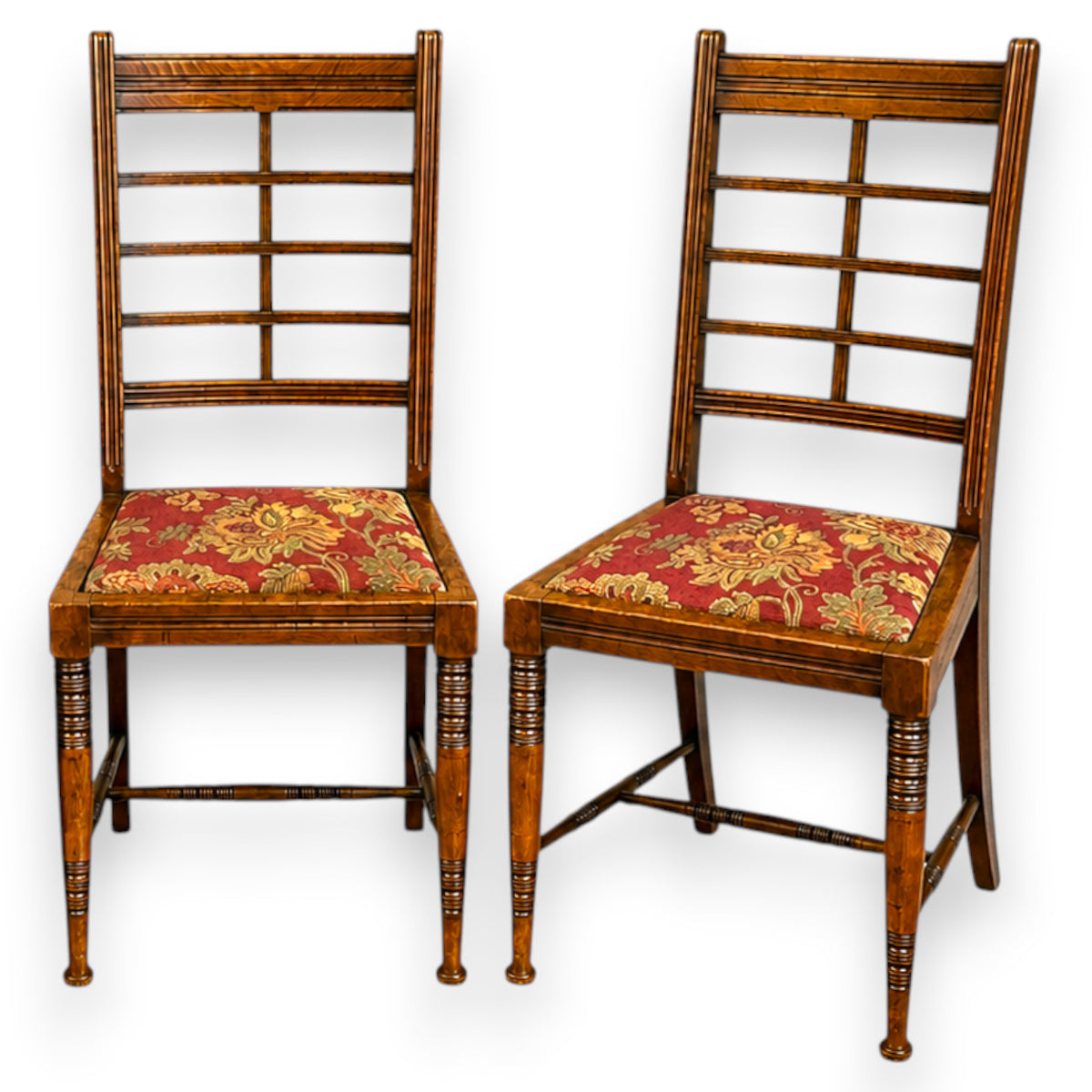 Pair of Antique Arts & Crafts Side Chairs c.1900