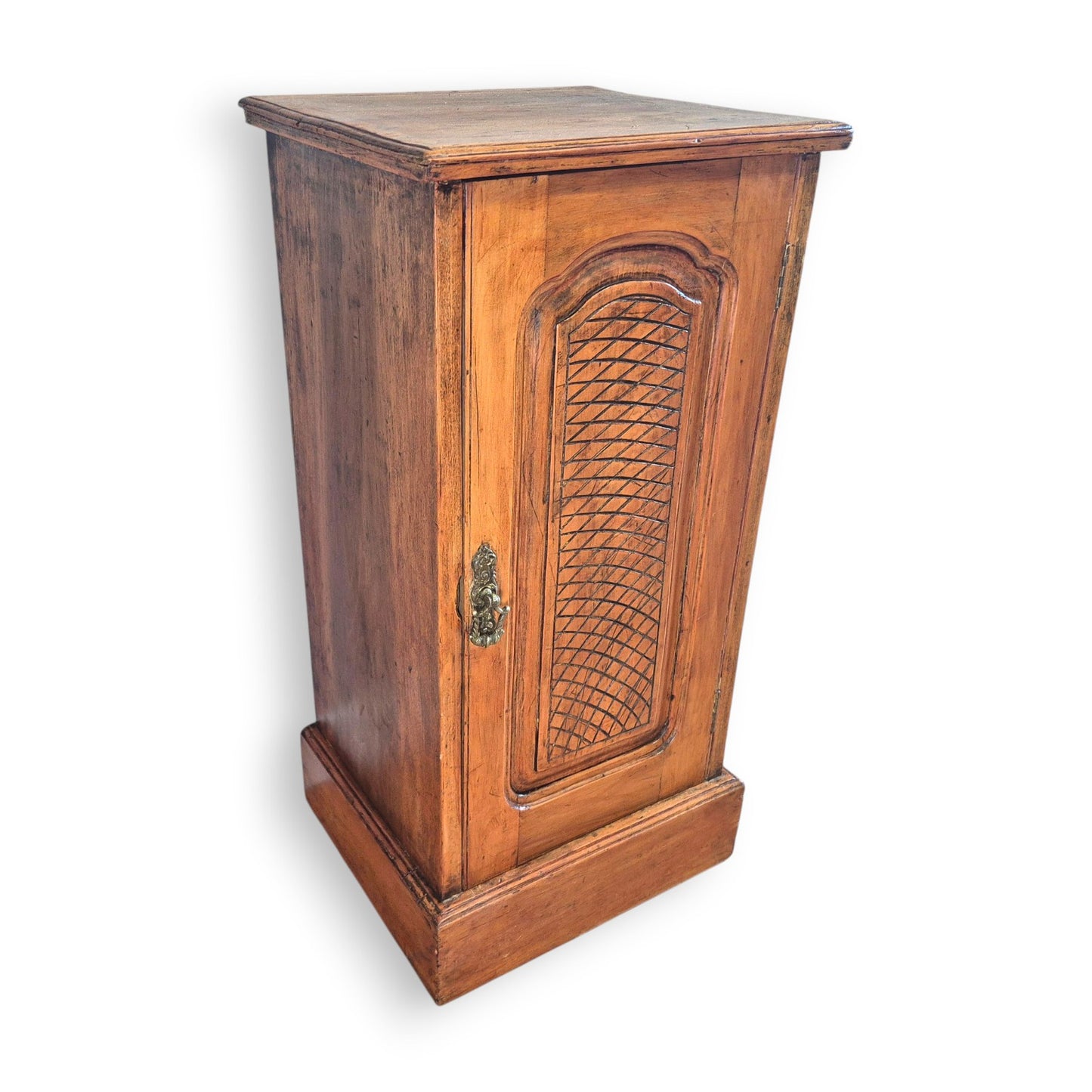 Antique French Provincial Mahogany Pot Cupboard c.1890–1910 | Rustic Bedside Cabinet