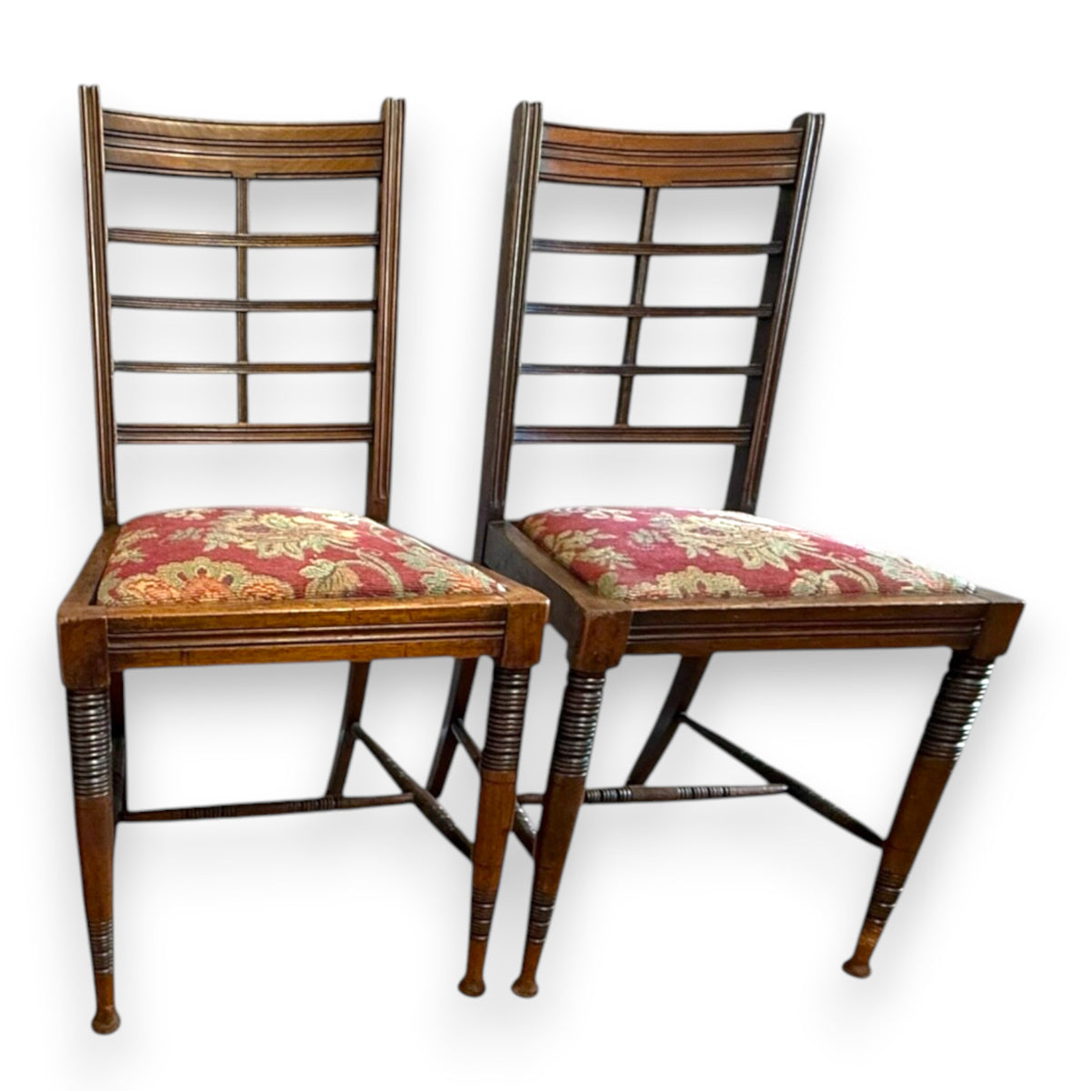 Pair of Antique Arts & Crafts Side Chairs c.1900