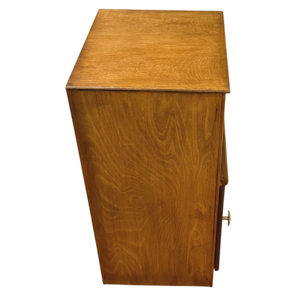 Mid-Century Oak Bedside Table / Nightstand