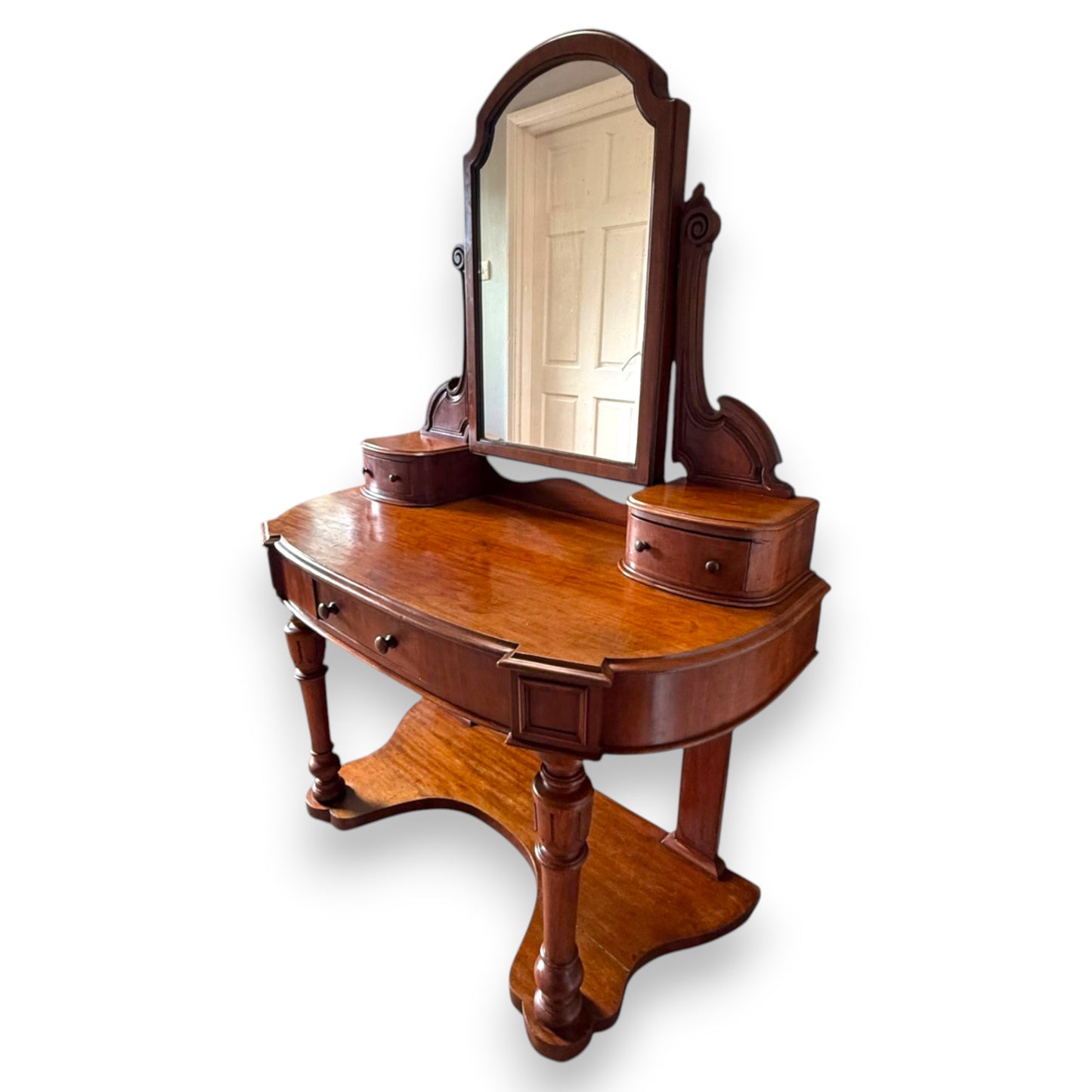Victorian Mahogany Duchess Dressing Table With Swing Mirror