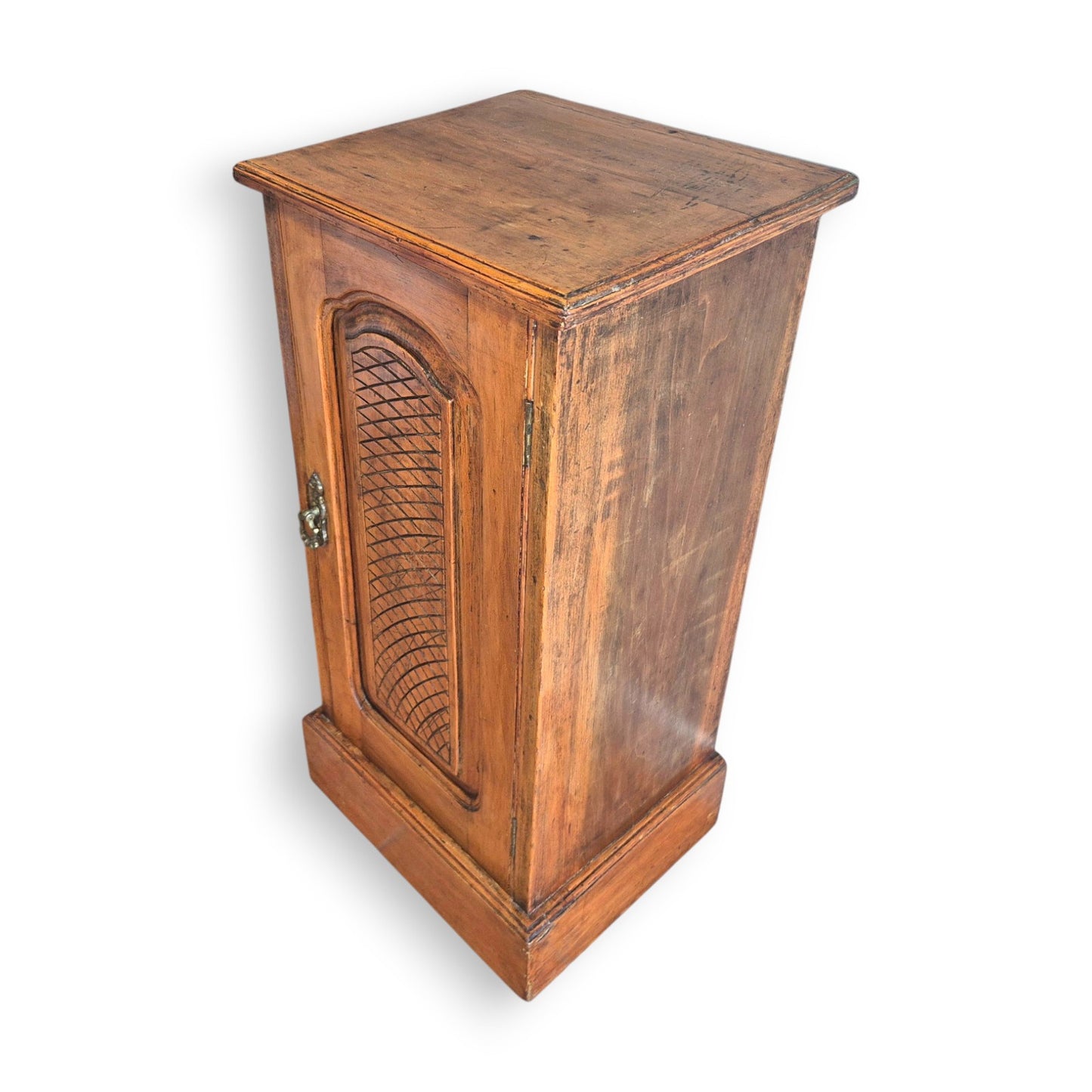 Antique French Provincial Mahogany Pot Cupboard c.1890–1910 | Rustic Bedside Cabinet