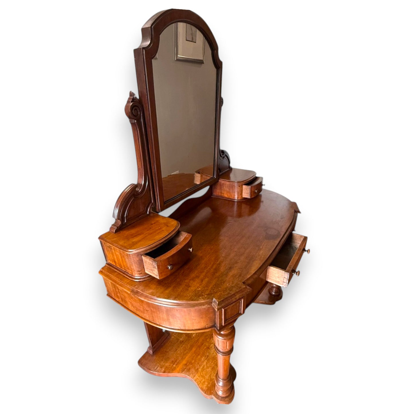 Victorian Mahogany Duchess Dressing Table With Swing Mirror