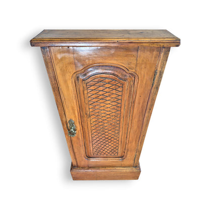 Antique French Provincial Mahogany Pot Cupboard c.1890–1910 | Rustic Bedside Cabinet