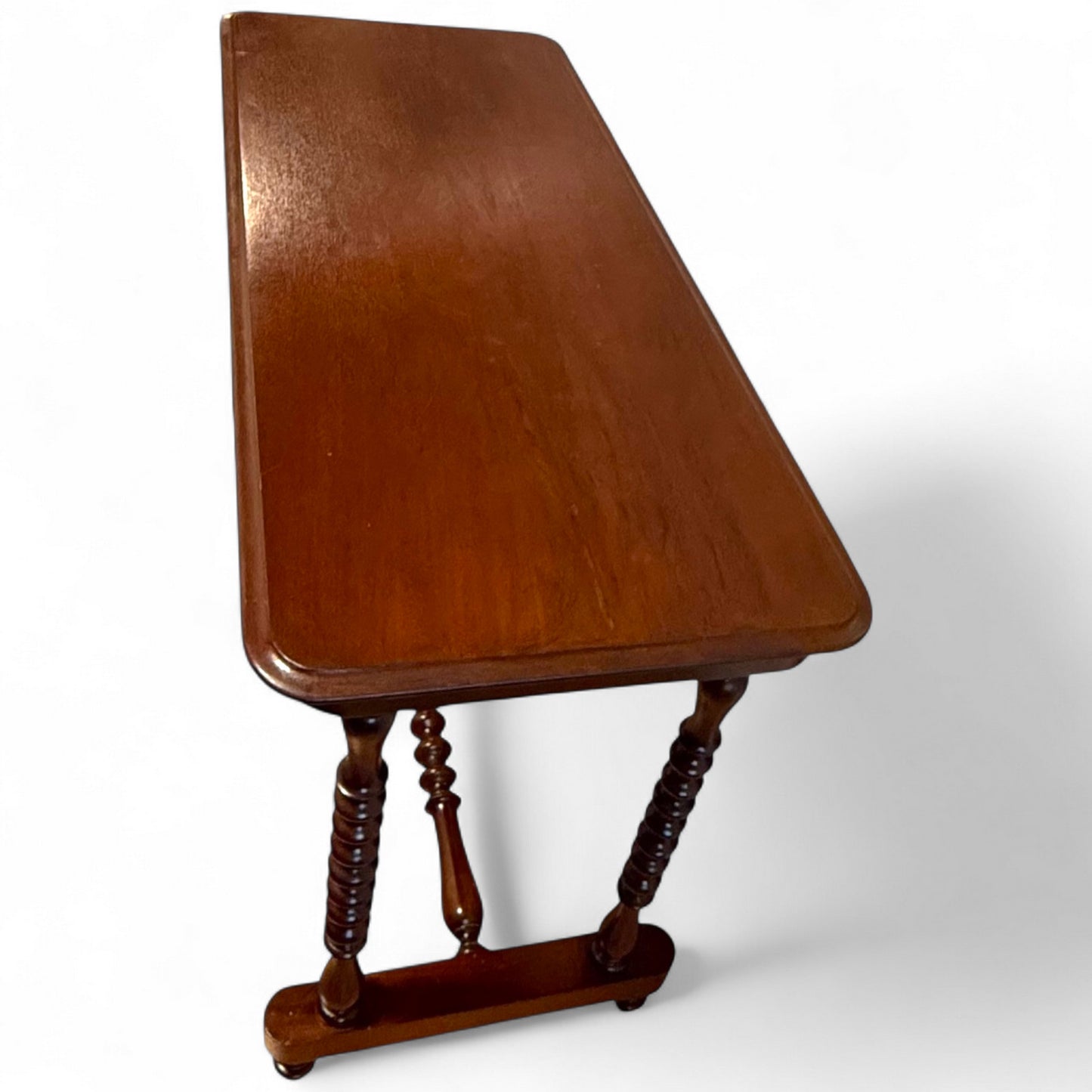 Antique Victorian Mahogany Bobbin Turned Console Table / Side Table 19th Century