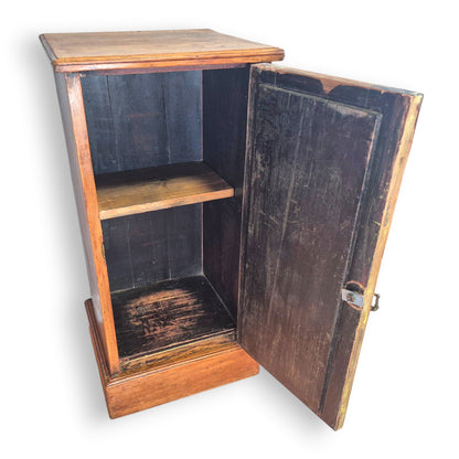 Antique French Provincial Mahogany Pot Cupboard c.1890–1910 | Rustic Bedside Cabinet