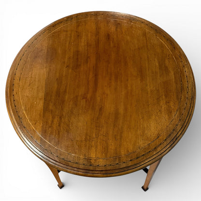Edwardian Inlaid Mahogany Occasional Table | English Antique