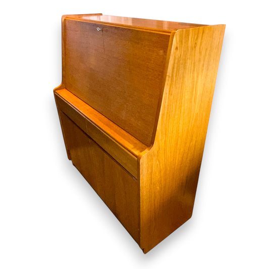 Vintage Remploy Mid Century Bureau Writing Cabinet