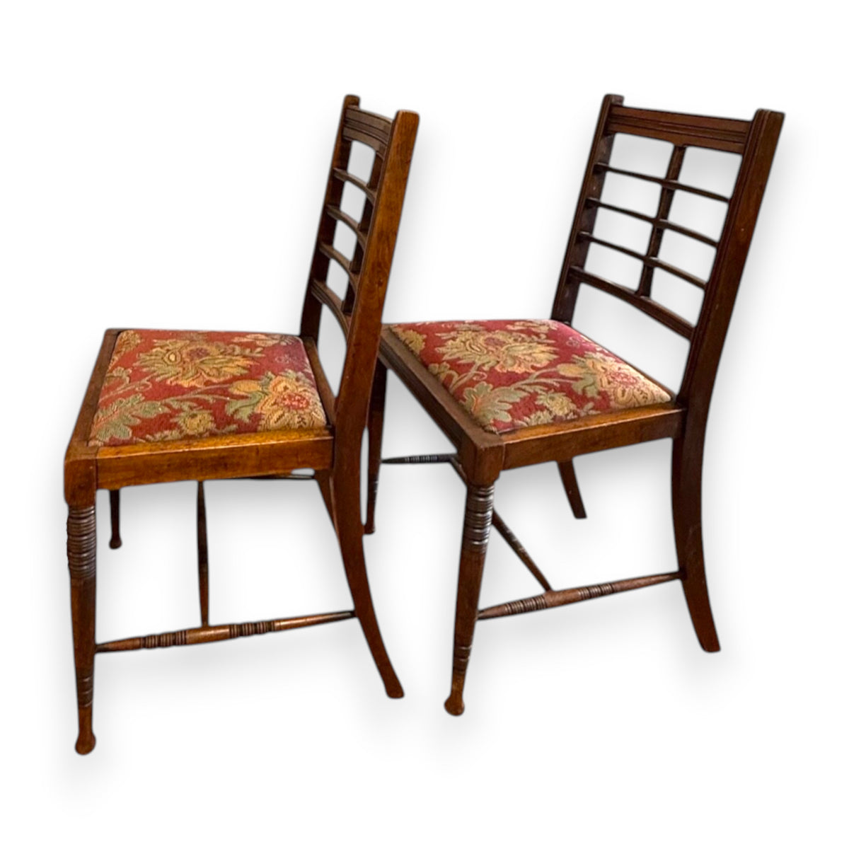 Pair of Antique Arts & Crafts Side Chairs c.1900