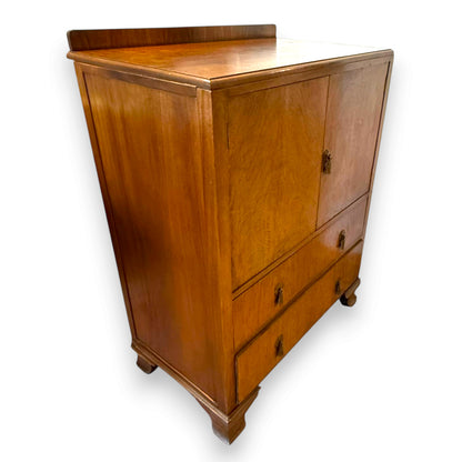 Wylie & Lochhead Figured Walnut Cupboard Chest – Glasgow