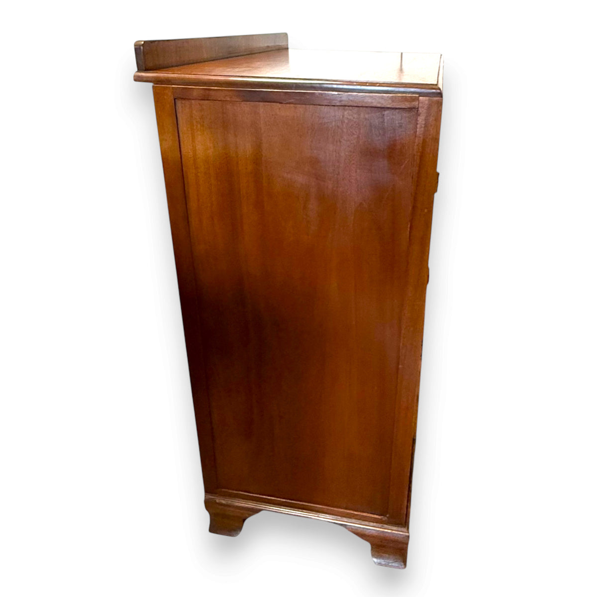 Wylie & Lochhead Figured Walnut Cupboard Chest – Glasgow