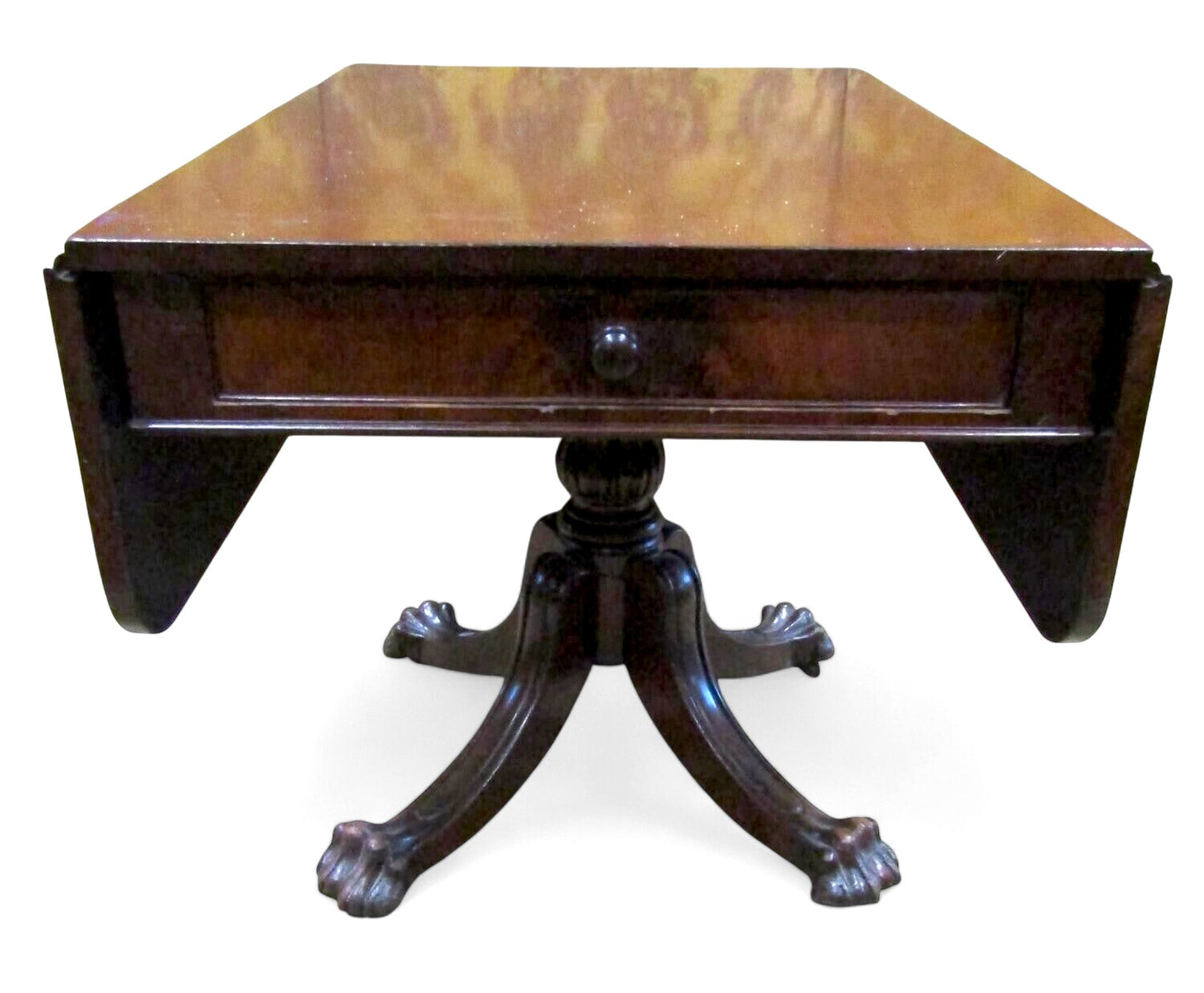 Antique 19th Century Mahogany Drop Leaf Pembroke Breakfast Table