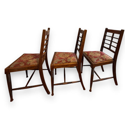 Antique ladderback dining chair – side profile