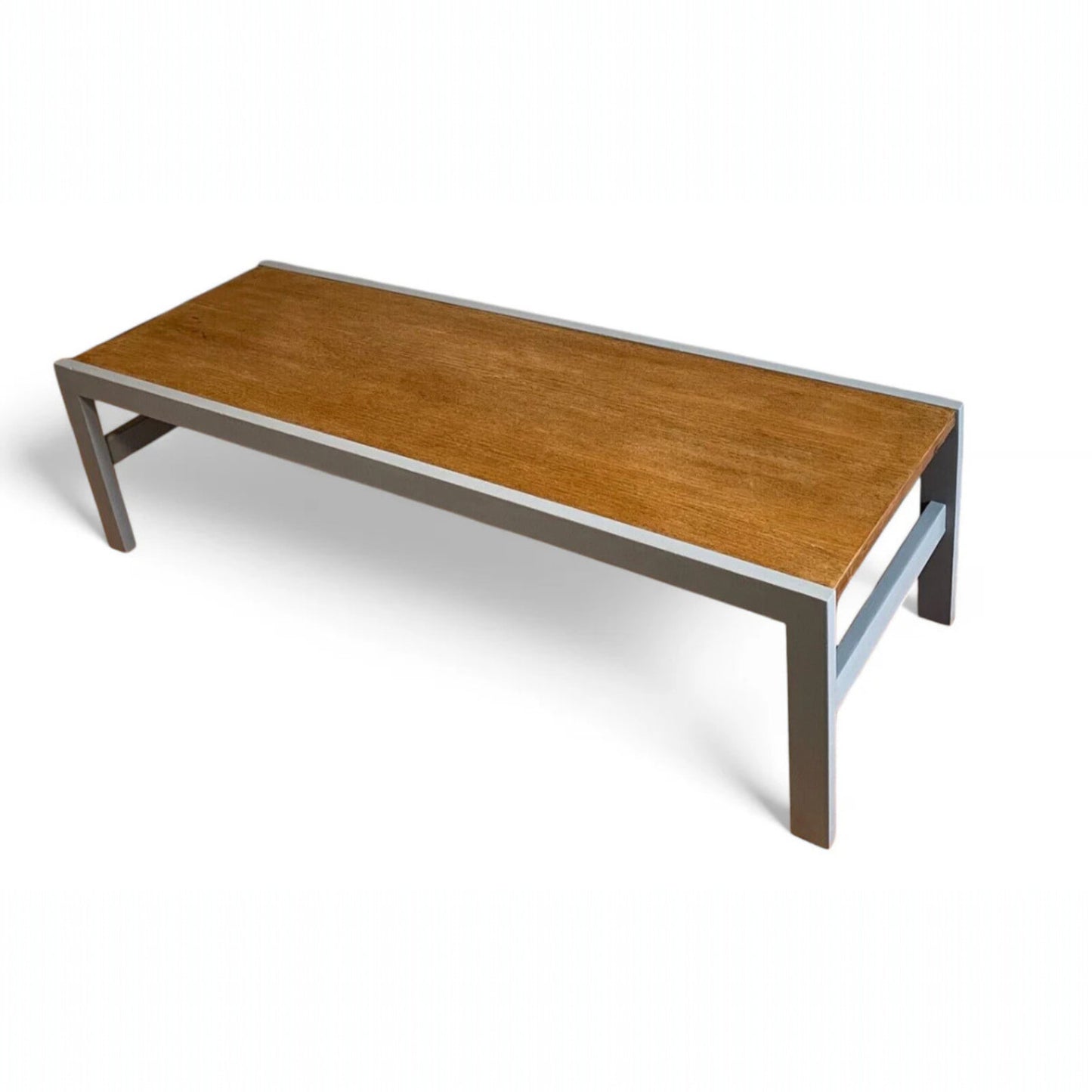 Upcycled Grey & Oak Coffee Table – Modern Industrial Style